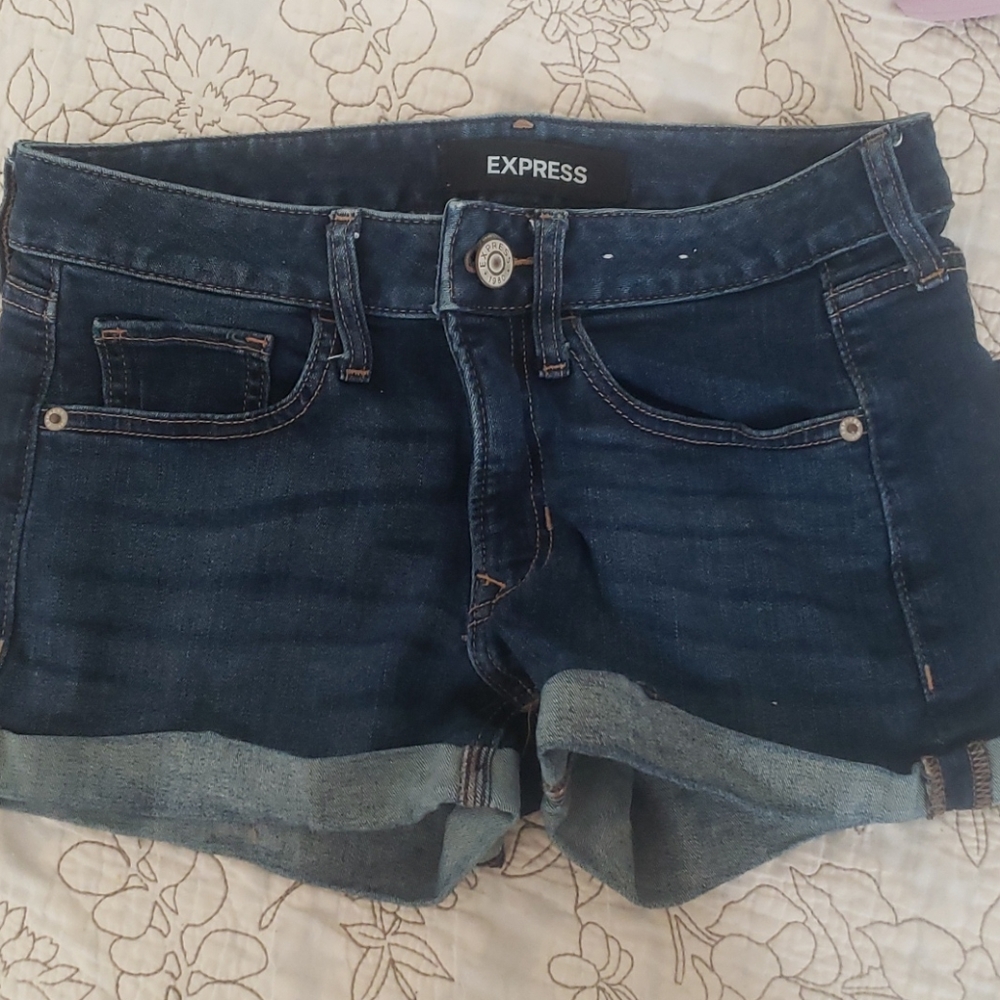 Express denim shorts size 00